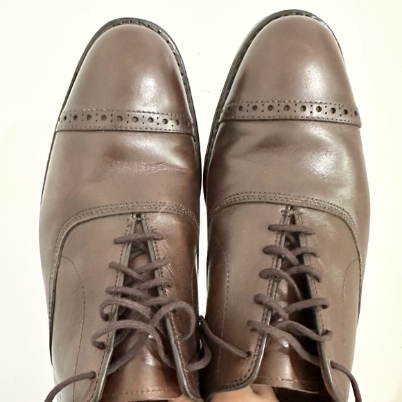 Allen Edmonds Fifth Avenue Shoes Men's 11B Brown Cap-Toe Oxford Leather 5745 - Picture 7 of 9